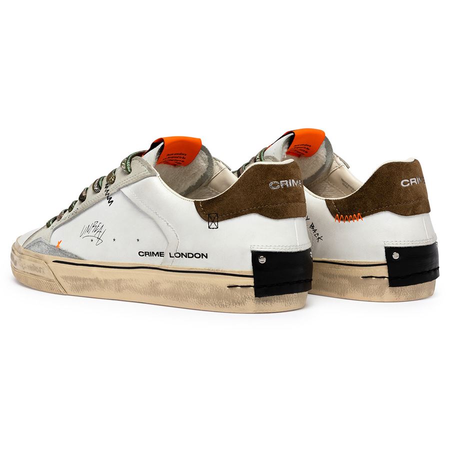 Deconstructed military green sneakers da uomo Crime London | 19071PP810